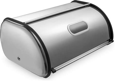 bread box stainless steel|large stainless steel bread box.